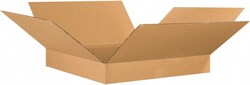 MSC 26X26X4 KRAFT FLAT CORRUGATED BOX