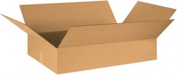 MSC&nbsp;30X20X6 KRAFT FLAT CORRUGATED BOX