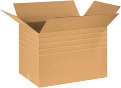 MSC 30X20X20 KRAFT HD MULTI-DEPTH BOX, Quantity: Each of 1