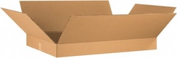 MSC&nbsp;36X24X4 KRAFT FLAT CORRUGATED BOX