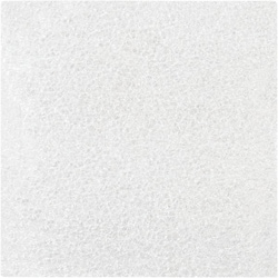 MSC 3X3 WHT 1000/PK FLUSH CUT FOAM POUCH, Quantity: Pack of 1000