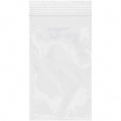 MSC 3X5 2MIL WHT 1000/PK RECLOSABLE POLY BAG, Quantity: Pack of 1000