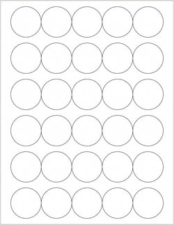 MSC Tape Logic LL143 Pack of (3000), 1-1/2" x 1-1/2" White Paper Laser