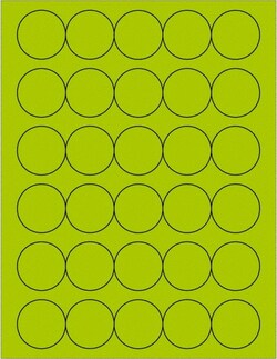 MSC Tape Logic LL192GN Pack of (3000), 1-1/2" x 1-1/2" Fluorescent Green