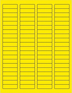 MSC&nbsp;FLUOR RECT LASER LABEL