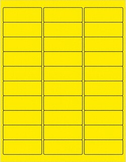 MSC Tape Logic LL173YE Pack of (3000), 2-5/8" x 2-5/8" Fluorescent Yellow
