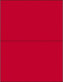 MSC Tape Logic LL184RD Pack of (200), 8-1/2" x 8-1/2" Fluorescent Red Paper