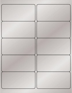 MSC&nbsp;Tape Logic Laser Labels, Silver, 4 x 4 in, 1000/Roll