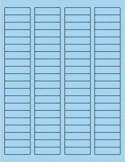 MSC Made in USA LL170BE Pack of (8000), 1-3/4" x 1-3/4" Pastel Blue Paper