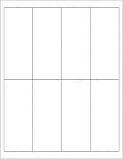 MSC Tape Logic LL163 Pack of (800), 2" x 5" White Paper Laser Labels For