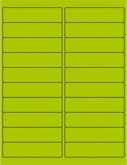 MSC Tape Logic LL177GN Pack of (2000), 4" x 4" Fluorescent Green Paper