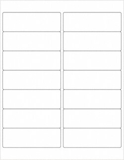 MSC Tape Logic LL122 Pack of (1400), 4" x 4" White Paper Laser Labels For