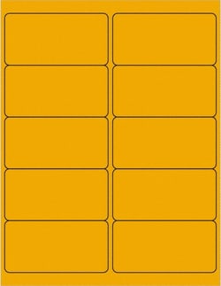 MSC&nbsp;Tape Logic Label, Fluorescent Orange, 4 x 4 in, 1000/Roll