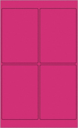 MSC&nbsp;Tape Logic Fluorescent Pink Labels, 4 x 6 in., 400/Case