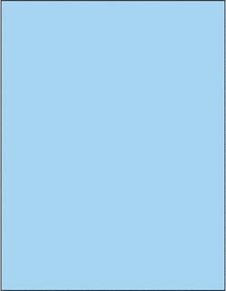 MSC Tape Logic LL420BE Pack of (100), 8-1/2" x 11" Pastel Blue Paper Laser