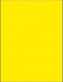 MSC Tape Logic LL420YE Pack of (100), 8-1/2" x 11" Fluorescent Yellow Paper