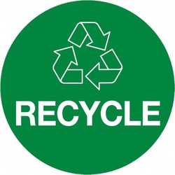 MSC&nbsp;3 RECYCLE GRN 500/RL TAPE LOGIC CIRCLE LABEL