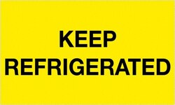 MSC Tape Logic DL1115 5" x 5" Fluorescent Yellow Paper Shipping Label For