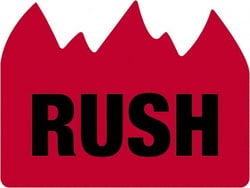 MSC&nbsp;RUSH RED/BLK 500/RL TAPE LOGIC FLAME LABEL