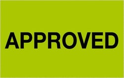 MSC&nbsp;1.25X2APPROV GRN 500RL TAPE LOGIC FLUOR LABEL