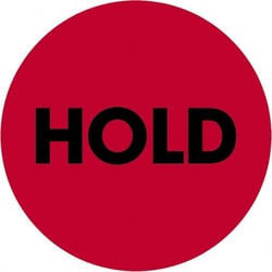 MSC&nbsp;2 HOLD RED 500/RL TAPE LOGIC FLUOR LABEL
