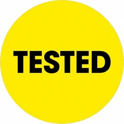 MSC&nbsp;2 TESTED YLW 500/RL TAPE LOGIC FLUOR LABEL