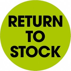 MSC 2RTRN TO STOCK 500/RL TAPE LOGIC FLUOR LABEL, Quantity: Each of 1