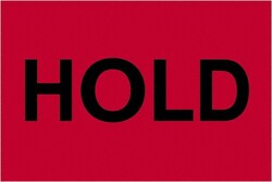 MSC 2X3 HOLD RED 500/RL TAPE LOGIC FLUOR LABEL, Quantity: Each of 1