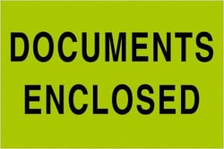 MSC&nbsp;2X3DOC ENC GRN 500/RL TAPE LOGIC FLUOR LABEL