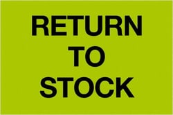 MSC&nbsp;2X3RTRN TO STOCK 500RL TAPE LOGIC FLUOR LABEL