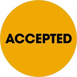 MSC&nbsp;ACCEPTED ORG 500/RL TAPE LOGIC FLUOR LABEL