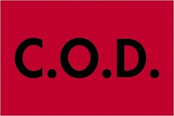 MSC&nbsp;COD RED 500/RL TAPE LOGIC FLUOR LABEL
