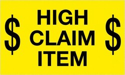 MSC Tape Logic DL1199 5" x 5" Fluorescent Yellow Paper Shipping Label For