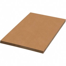 MSC&nbsp;BOX Partners Corrugated Sheets, 20 x 14 in., Kraft, 50/Pk.