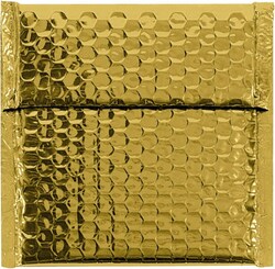 MSC&nbsp;Value Collection Bubble Mailer, 7 x 6-3/4 in, Gold, 72/Pk.
