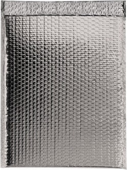 MSC 19X22-1/2SILVER 48/PK GLAMOUR BUBBLE MAILER, Quantity: Pack of 48