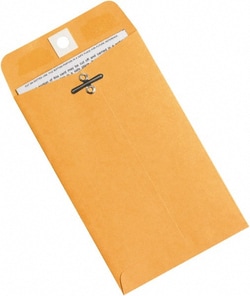 MSC Made in USA EN1014 Pack of (1000), 6-3/8" Long x 4" Wide Clasp Kraft