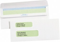 MSC EN1107 Pack of (2500), 8-7/8" Long x 3-7/8" Wide Self Seal Plain White