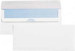 MSC EN1109 Pack of (2500), 9-1/2" Long x 4-1/8" Wide Self Seal Plain White