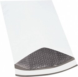 MSC&nbsp;12-1/2X19 WHT 50/PK BUBBLE LINED POLY MAILER