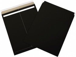 MSC&nbsp;17X21 BLK 100/PK SIDE LOADING FLAT MAILER