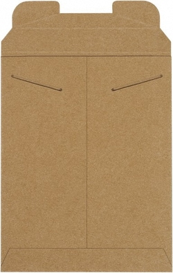 MSC Flat Mailer, 9 x 11-1/2 in, Kraft, 100/Pack