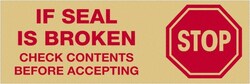 MSC 2X110YDSTOPIFSLBROKEN PREPRINT CTN SEALING TAPE