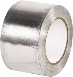 MSC 3X60YD 5MIL SILVER IND ALUMINUM FOIL TAPE, Quantity: Each of 1