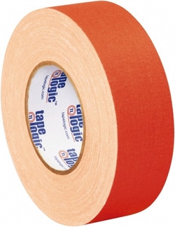 MSC 2" x 50 Yds Fluorescent Orange Gaffers Tape 11 mil, Rubber Adhesive,