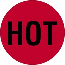 MSC&nbsp;HOT RED/BLK 500/RL TAPE LOGIC SHIPPING LABEL
