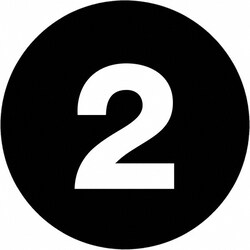 MSC 2 3 CIRC BLK 500/RL TAPE LOGIC NUMBER LABEL