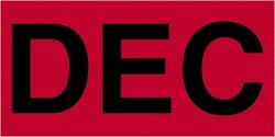 MSC Tape Logic DL6922 3" x 6" Fluorescent Red Paper Inventory Labels For