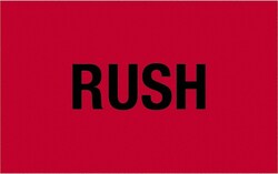 MSC&nbsp;RUSH FLUOR RED 500/RL TAPE LOGIC LABEL