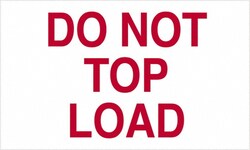 MSC Tape Logic DL1220 5" x 5" Red/White Paper Shipping Label For Multi-Use,
